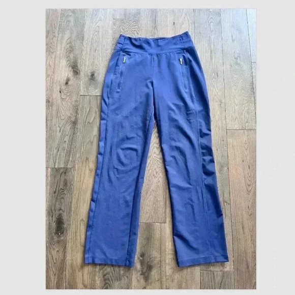 Athleta Fairway Golf Pant Navy Blue Size 2 High Rise Athletic Stretch Activewear - Picture 2 of 9